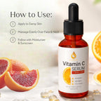 LIGHTGLOW Vitamin C Serum — Dark Spots & Fine Lines, Amber Glass, 1 fl oz