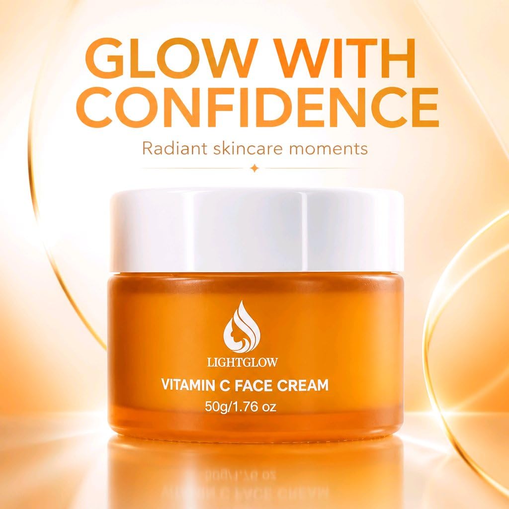 LIGHTGLOW Vitamin C Face Cream — Dark Spot & Glow, 1.76 oz