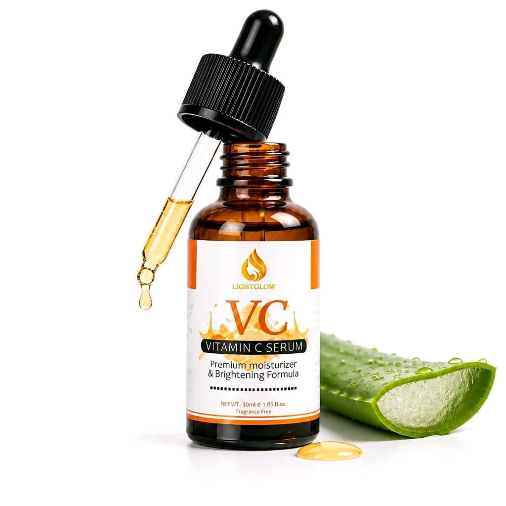 LIGHTGLOW Vitamin C Serum — Brightening & Anti-Aging, 1 fl oz