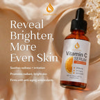 LIGHTGLOW Vitamin C Serum — Dark Spots & Fine Lines, Amber Glass, 1 fl oz